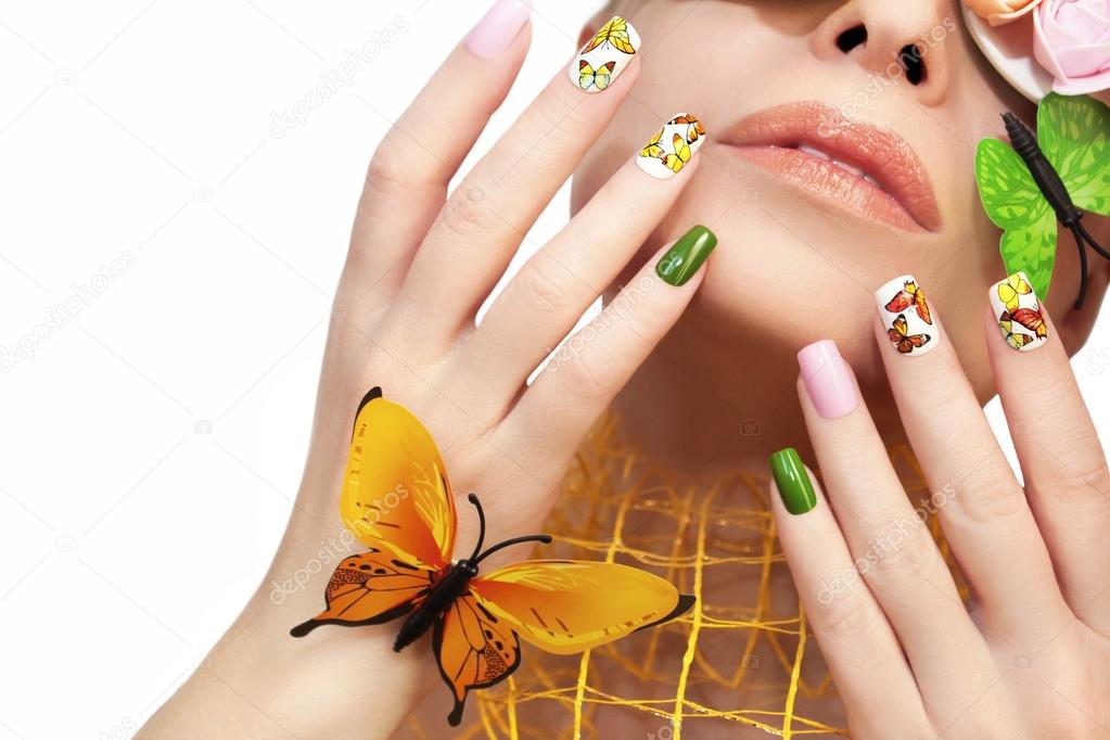 Маникюр бабочка картинки Маникюр бабочка картинки