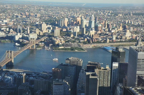 View from One World Trade Center Observation Deck in New York
