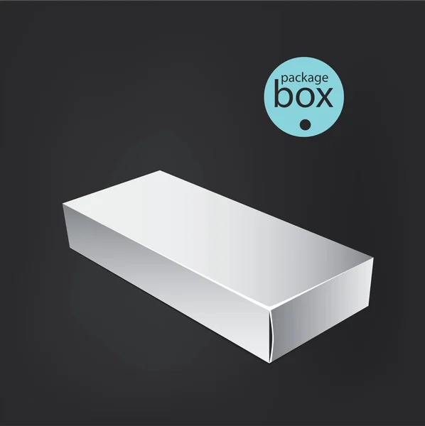 White package box. Packaging mock up template. Good for a food, electronics, software, cosmetics design and other products. Vector illustrated