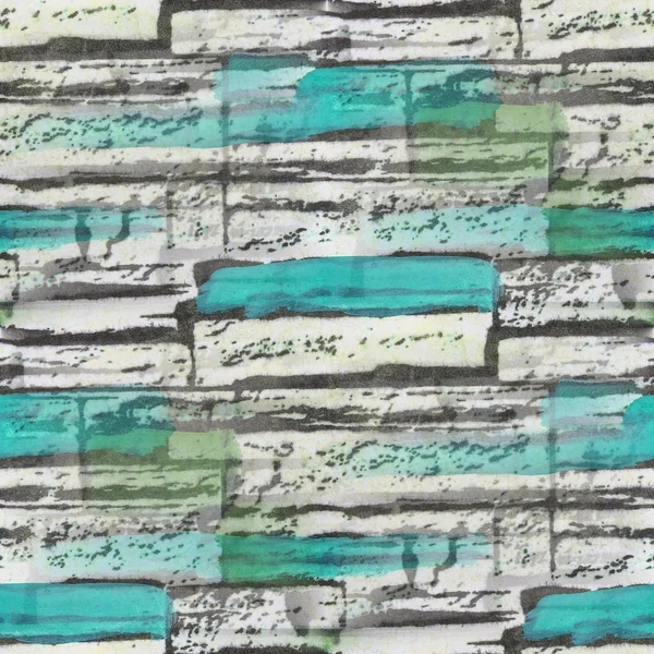 Seamless turquoise, bog bricks texture background wallpaper patt