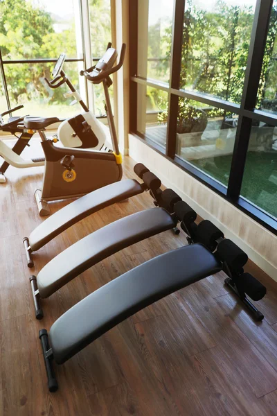 Modern gym interior with equipment