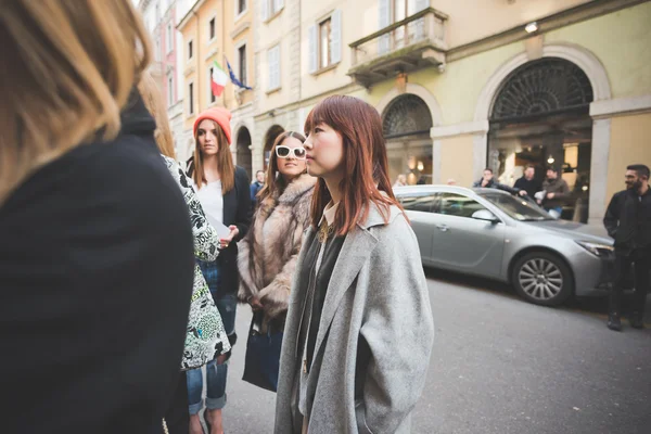 People during Milan Fashion week
