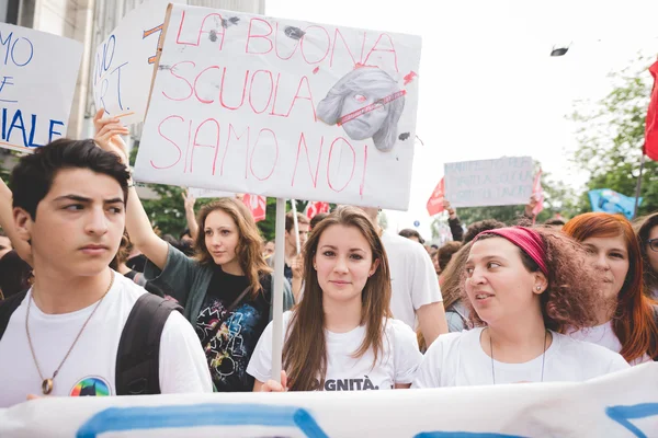 Students manifestation in Milan