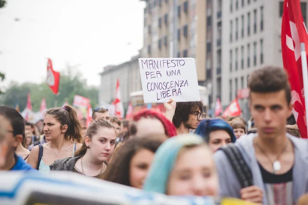 Students manifestation in Milan