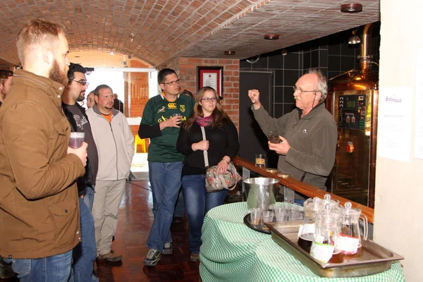 Manager Walter Stallmann explaining process to tour group.