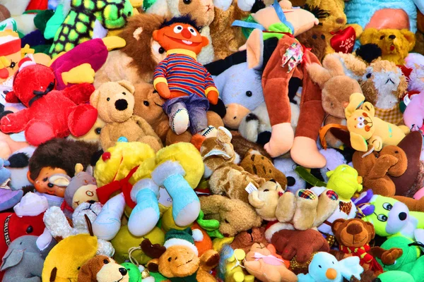 Various Stuffed Toys on Sale at Stall