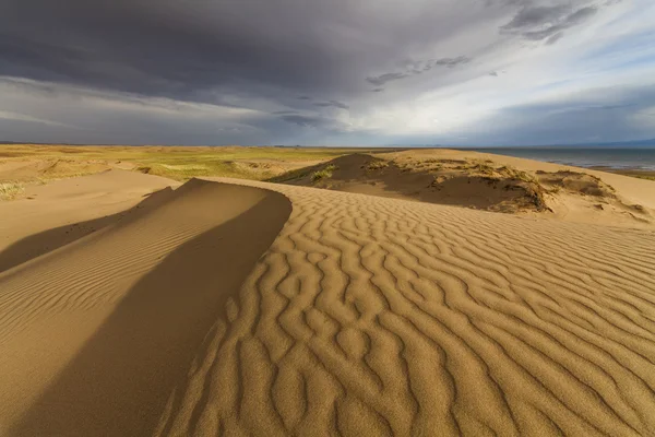 Beautiful views of the desert landscape. Gobi Desert. Mongolia.