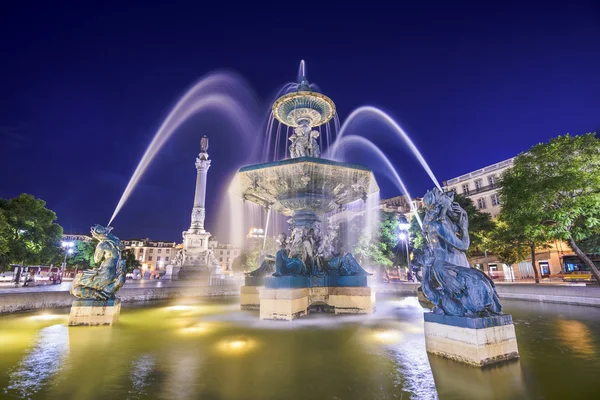 Rossio Square Fountain of Lisbon