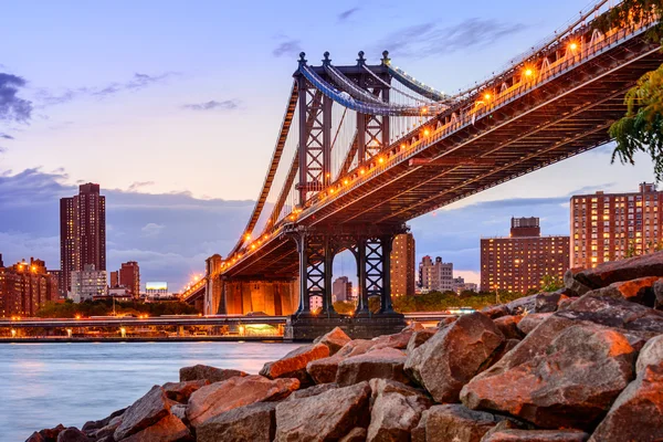 Manhattan Bridge Cityscape