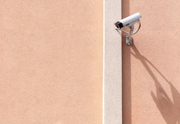 Video camera surveillance on the wall