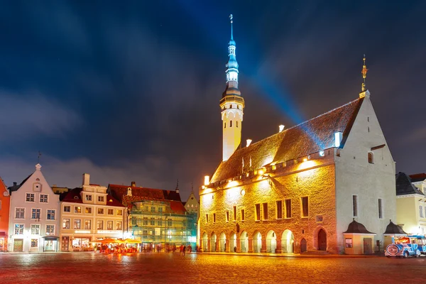 City Hall square in Old Town of Tallinn, Estonia