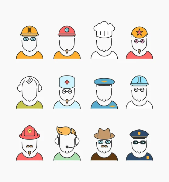 Various profession icons