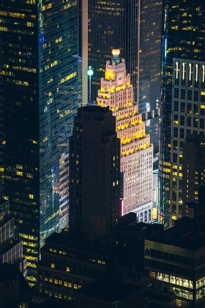 Manhattan skyscrapers at night New York summer 2015
