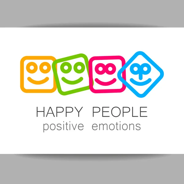 Happy people positive emotions