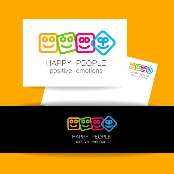 Happy people positive emotions
