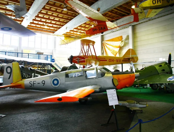 Interior view of The Aviation Museum in Vantaa.