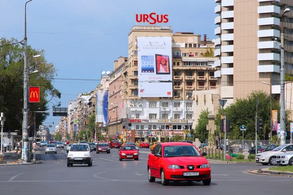 Traffic in Bucharest, Romania