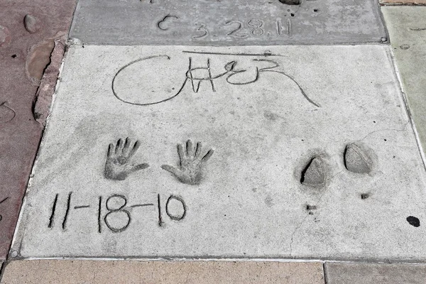 Cher handprints