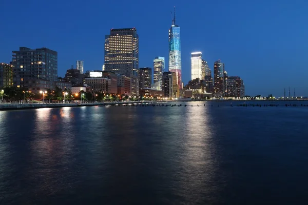 Manhattan night skyline