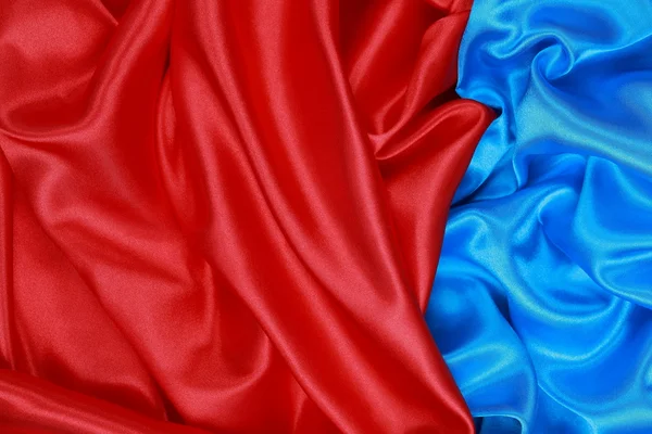 Blue and red Silk cloth of wavy abstract backgrounds
