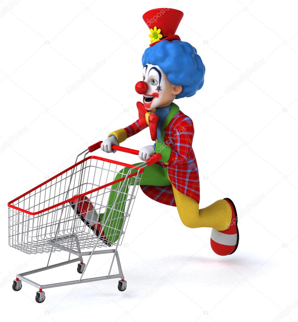 clown in cart funko