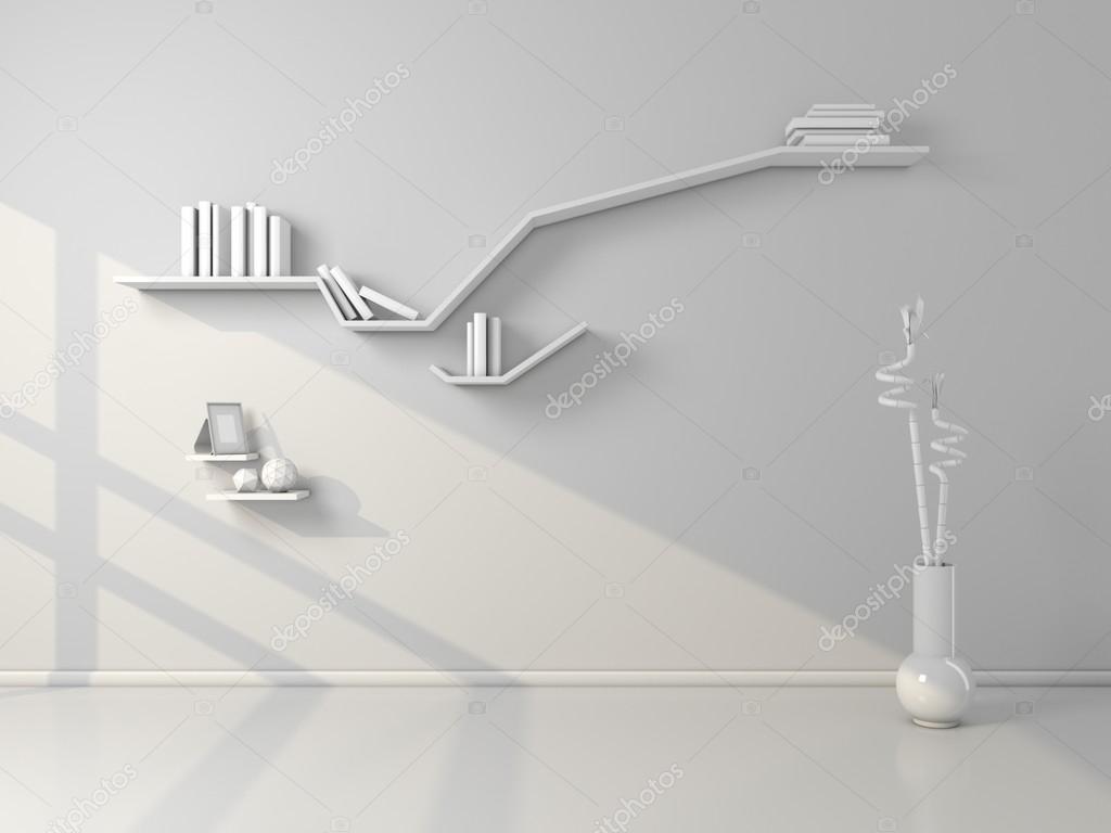 Mensole moderne rendering 3d — foto stock © rukanoga #75184727