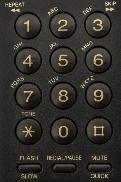 Buttons of phone keypad close-up