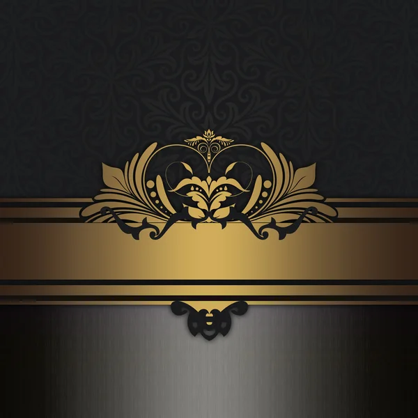 Gold and black decorative vintage background.