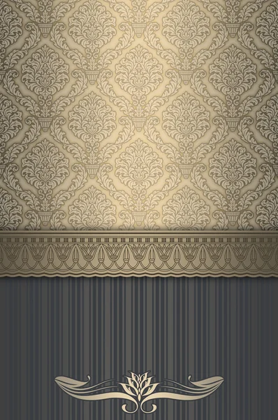 Luxury vintage background with old-fashioned patterns.