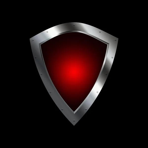 Red silver shield.