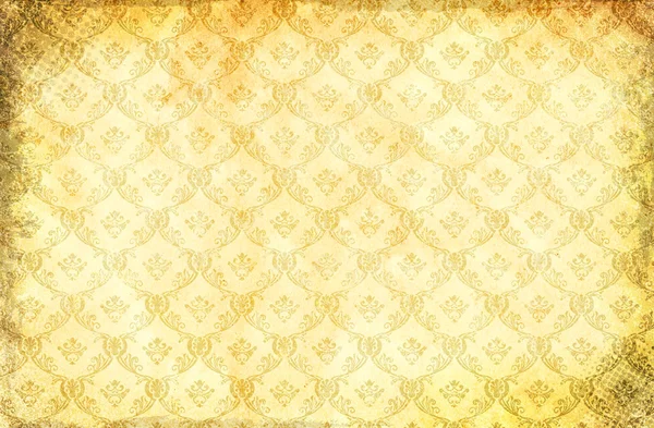 Grunge paper background with damask pattern.