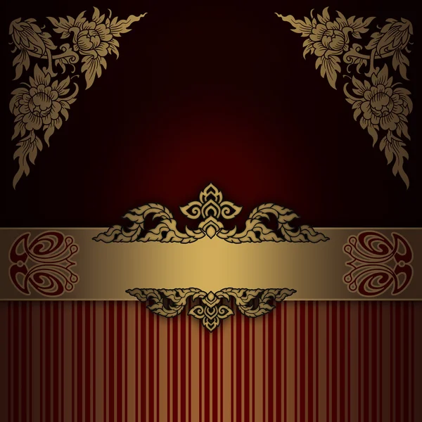 Gold ornate background with elegant border.
