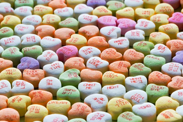 Heart candies background