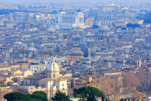 Rome City top view, Italy.