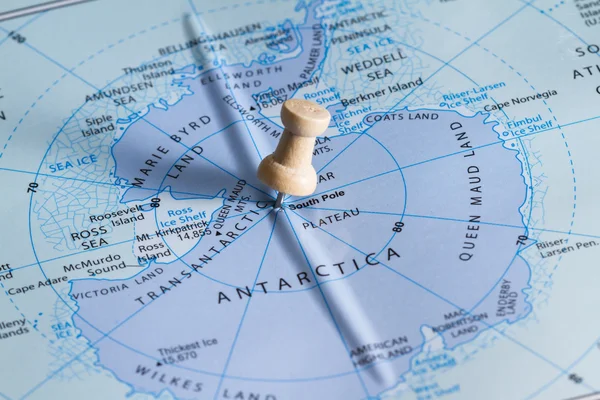 Antarctica on a map