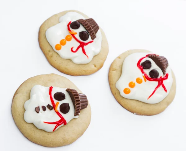 Melted snowman cookie