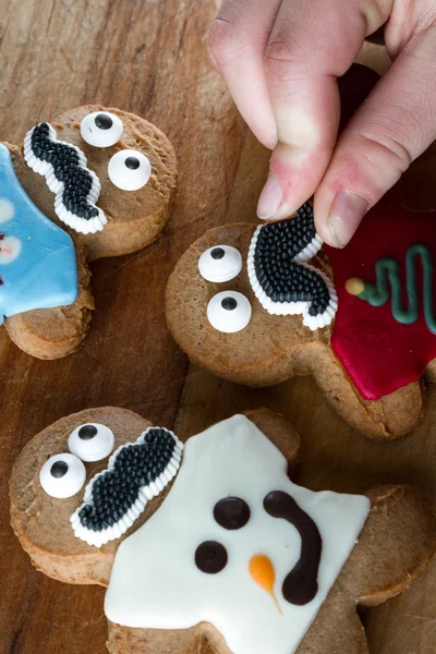 Funny holiday gingerbread cookies