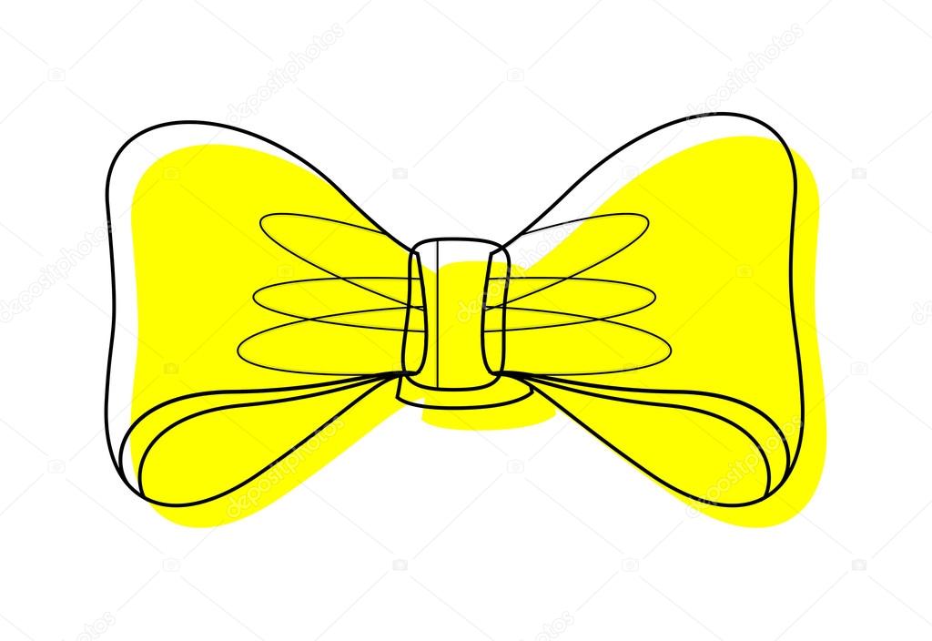 yellow bow clipart - photo #33