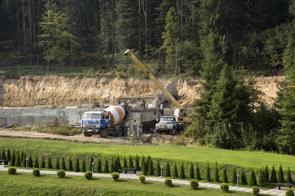 Construction in the forest area