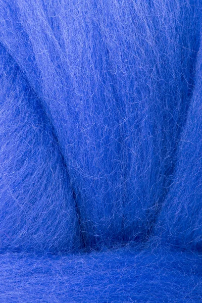 Texture merino wool blue closeup