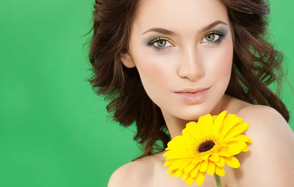 Woman beauty face skin makeup