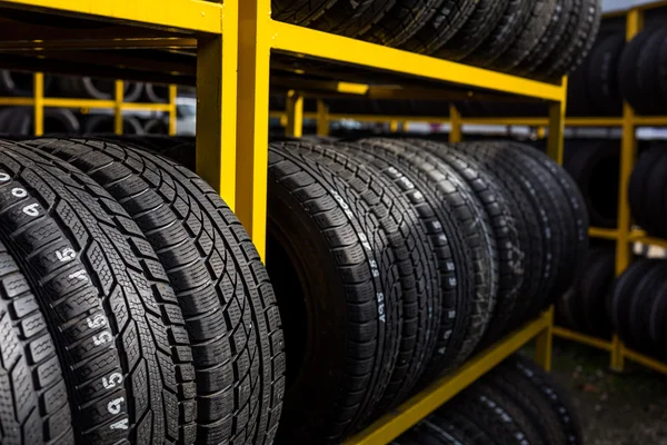 Tires for sale at a tire store