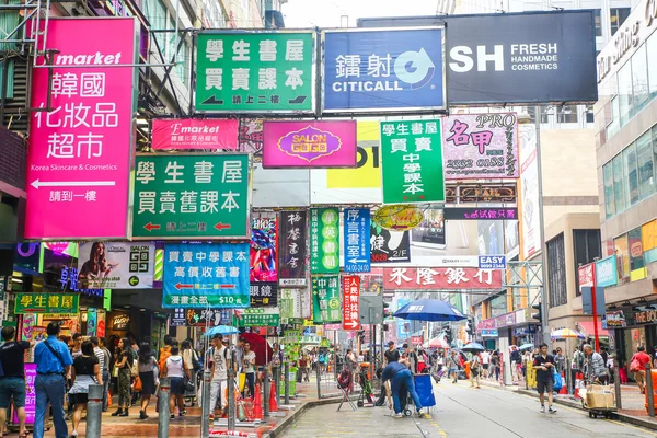 Mongkok district in Hong Kong