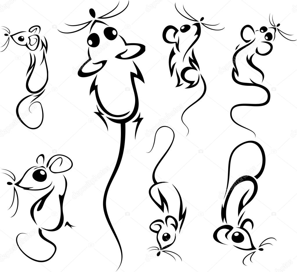 Ratones De Dibujos Animados. Excellent Unidsset Encantador ... Ratones De Dibujos Animados. Excellent Unidsset Encantador ...