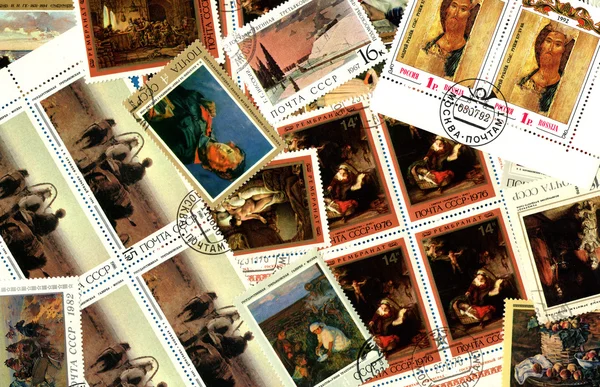 Art. Background of Soviet postage stamps