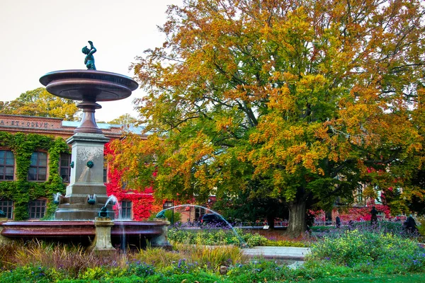 Fountain in university city of Lund