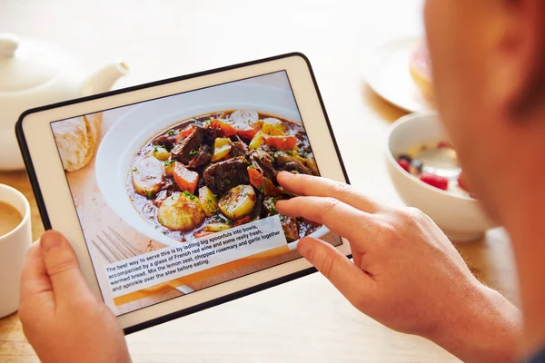 Recipe App On Digital Tablet