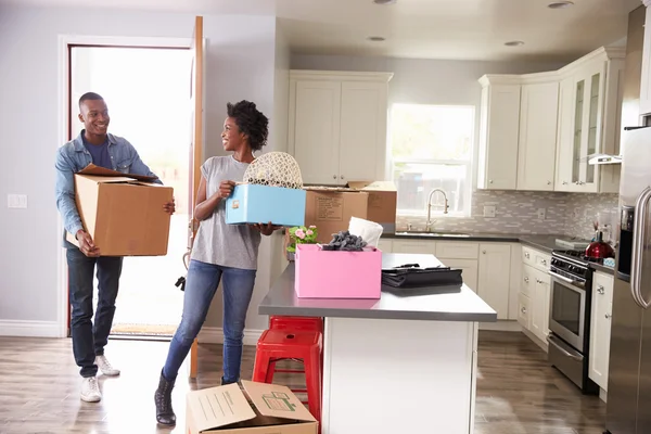 Couple Moving In To New Home