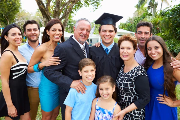 Student And Family Celebrating Graduation