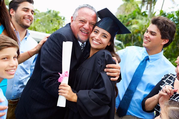 Student And Parents Celebrate Graduation